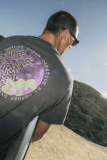 Oxbow Coral Vyriški Marškinėliai | Spalva Caviar | Surfwax