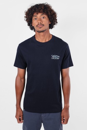Oxbow Floral Vyriški Marškinėliai | Deep Marine | Surfwax