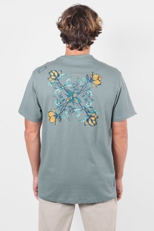 Oxbow Floral Men's T-Shirt | Lead | Surfwax