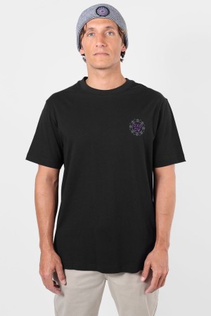 Oxbow Psych Vyriški Marškinėliai | Black | Surfwax