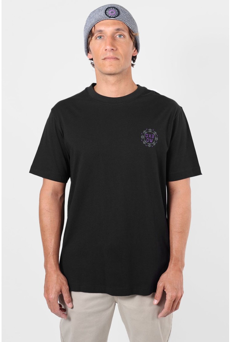 Oxbow Psych Vyriški Marškinėliai | Black | Surfwax