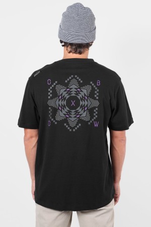 Oxbow Psych Men's T-Shirt | Black | Surfwax