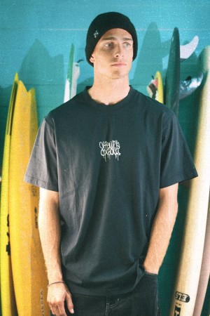 Oxbow Repeater Vyriški Marškinėliai | Black | Surfwax