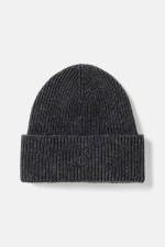 Elvine Rib Knitted Hat | Dark Grey Melange | Surfwax