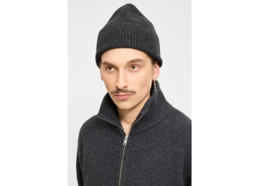 Elvine Rib Megzta Kepurė | Dark Grey Melange | Surfwax