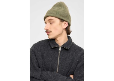 Elvine Rib Knitted Hat | Light Olive | Surfwax