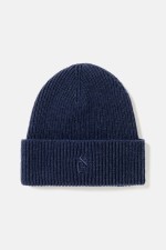 Elvine Rib Megzta Kepurė | Navy Melange | Surfwax
