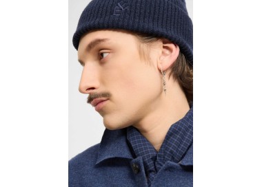 Elvine Rib Knitted Hat | Navy Melange | Surfwax
