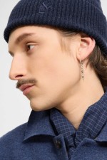 Elvine Rib Megzta Kepurė | Navy Melange | Surfwax