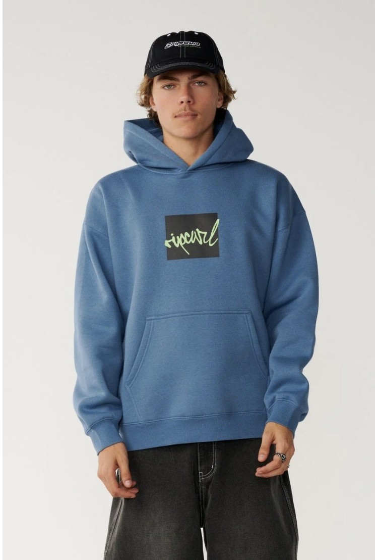 RipCurl Rip Script Icon Bliuzonas Vyrams | Spalva Bluefin | Surfwax