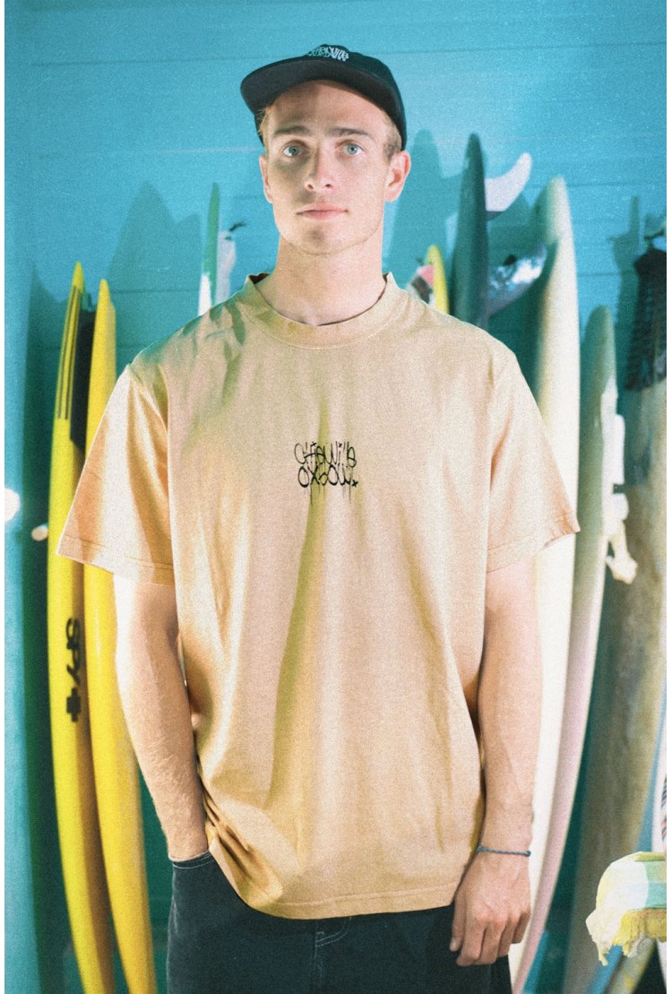 Oxbow Shape Men's T-Shirt | Tan | Surfwax