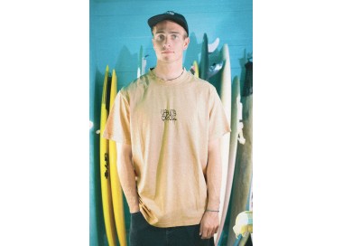Oxbow Shape Men's T-Shirt | Tan | Surfwax