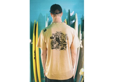Oxbow Shape Vyriški Marškinėliai | Tan | Surfwax