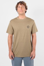 Oxbow Shuriken Vyriški Marškinėliai | Light Brown | Surfwax