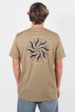 Oxbow Shuriken Vyriški Marškinėliai | Light Brown | Surfwax