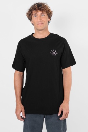 Oxbow Stoked Vyriški Marškinėliai | Black | Surfwax