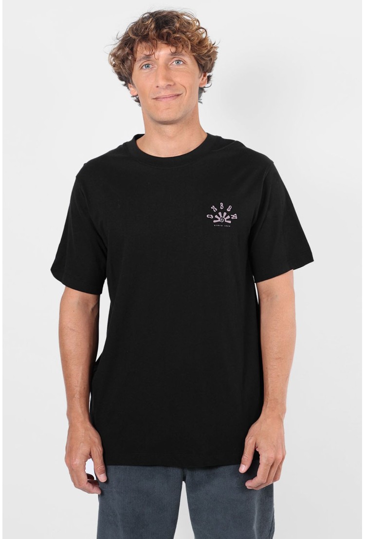 Oxbow Stoked Men's T-Shirt | Black | Surfwax