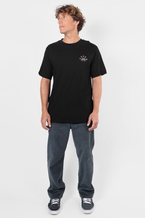 Oxbow Stoked Men's T-Shirt | Black | Surfwax
