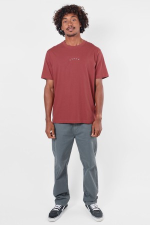 Oxbow Wheel Vyriški Marškinėliai | Earth Red | Surfwax