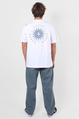 Oxbow Wheel Men's T-Shirt | White | Surfwax