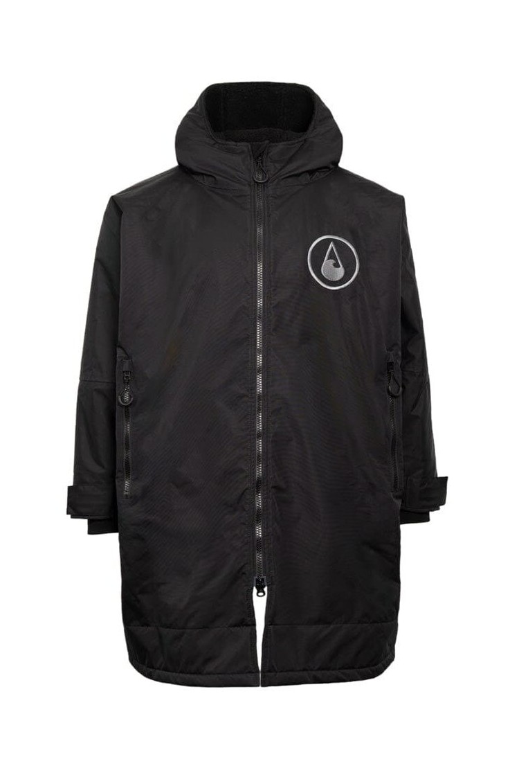 Wave Hawaii Storm Robe Yukon Unisex Pončas | Black | Surfwax