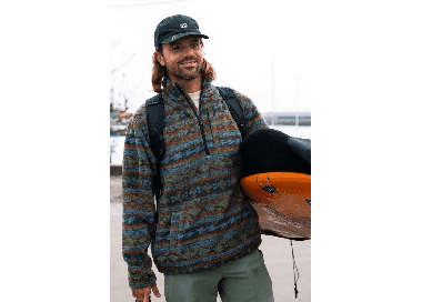 Billabong Boundary Mock Neck Men's Fleece | Raven | Surfwax