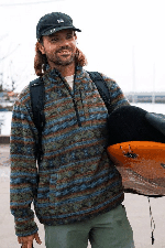 Billabong Boundary Mock Neck Men's Fleece | Raven | Surfwax