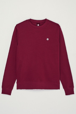 Element Icon Embroidery Cr Men's Sweatshirt | Zinfandel | Surfwax