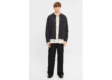 Elvine Jens Men's Overshirt | Dark Grey Melange | Surfwax