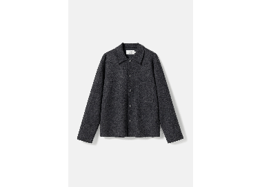 Elvine Jens Men's Overshirt | Dark Grey Melange | Surfwax