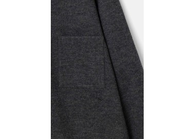 Elvine Jens Men's Overshirt | Dark Grey Melange | Surfwax