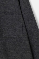 Elvine Jens Men's Overshirt | Dark Grey Melange | Surfwax