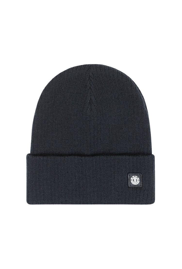 Element Mid Icon Rib Unisex Beanie | Flint Black | Surfwax