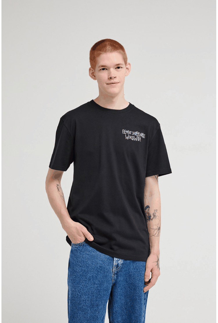 Element Couching Men's T-Shirt | Flint Black | Surfwax