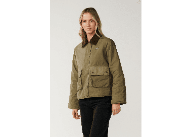 RipCurl Bossa Nova Waxed Chore Women's Jacket | Military Green | Surfwax