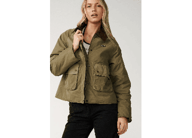 RipCurl Bossa Nova Waxed Chore Women's Jacket | Military Green | Surfwax