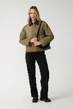 RipCurl Bossa Nova Waxed Chore Women's Jacket | Military Green | Surfwax