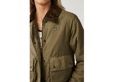 RipCurl Bossa Nova Waxed Chore Women's Jacket | Military Green | Surfwax