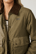 RipCurl Bossa Nova Waxed Chore Women's Jacket | Military Green | Surfwax