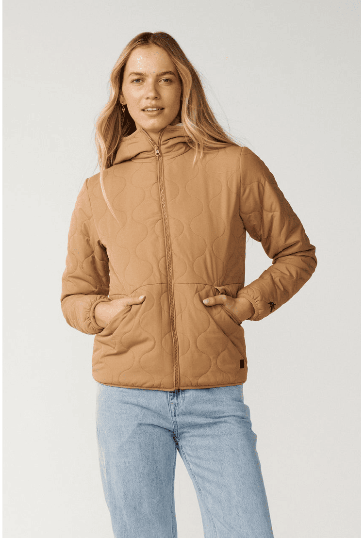 RipCurl Anti-Series Anoeta Classic Moteriška Striukė | Brown | Surfwax