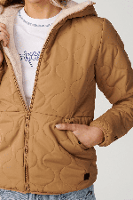 RipCurl Anti-Series Anoeta Classic Moteriška Striukė | Brown | Surfwax