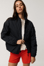 RipCurl Search Series Packable Puffer Moteriška Striukė | Black | Surfwax