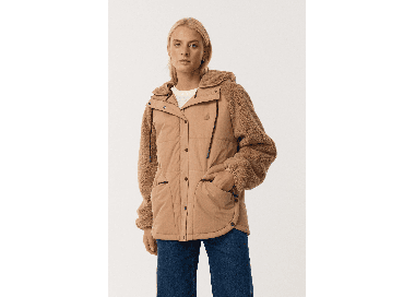 RipCurl Search Series Splice Puffer Women's Jacket | Brown | Surfwax
