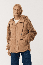 RipCurl Search Series Splice Puffer Women's Jacket | Brown | Surfwax