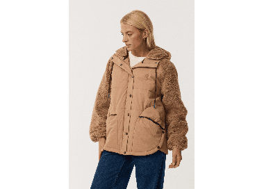 RipCurl Search Series Splice Puffer Women's Jacket | Brown | Surfwax