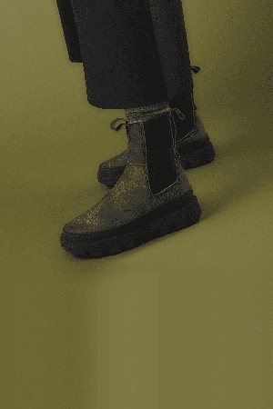 Satorisan Unalome Elastics Premium Women's Boots | Color Khakies Black | Surfwax