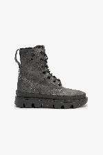Satorisan Unalome Laces Premium Wool Women's Boots | Color Khakies Black | Surfwax