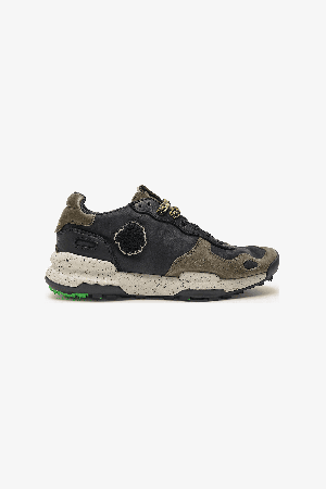Satorisan Chacrona Premium Men's Sneakers | Color Black Khaki | Surfwax