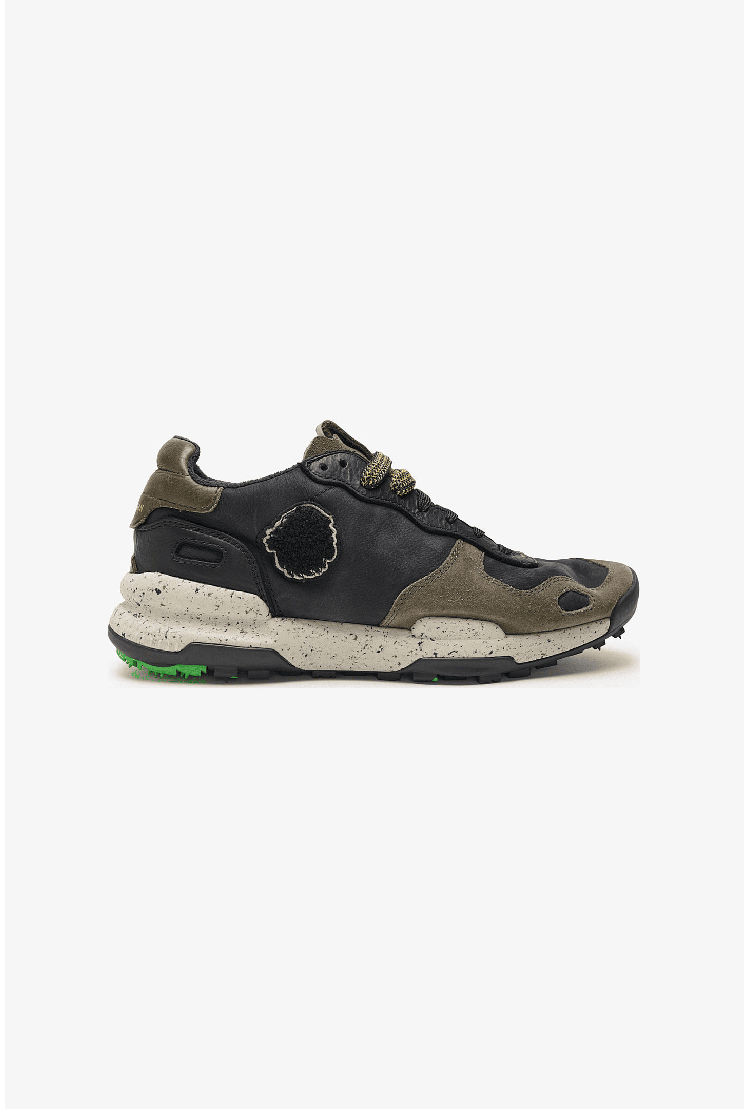 Satorisan Chacrona Premium Men's Sneakers | Color Black Khaki | Surfwax