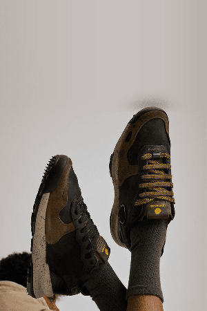Satorisan Chacrona Premium Men's Sneakers | Color Black Khaki | Surfwax